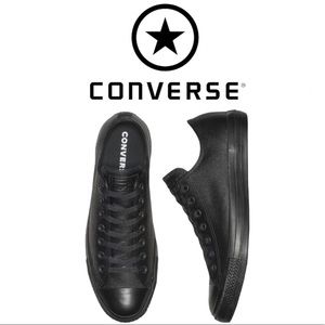 Converse Black Leather All Star Chucks